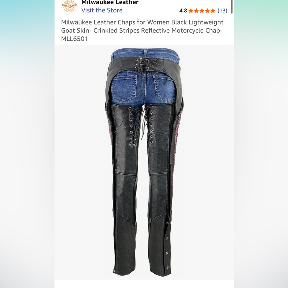 Woman’s Milwaukee Leather Chaps XS - Picture 12 of 13